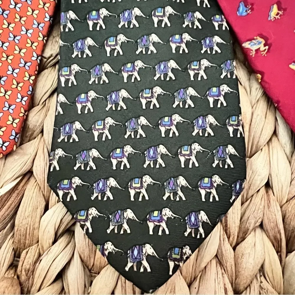 Brooks Brothers Italian Print Silk Nature Tie Collection